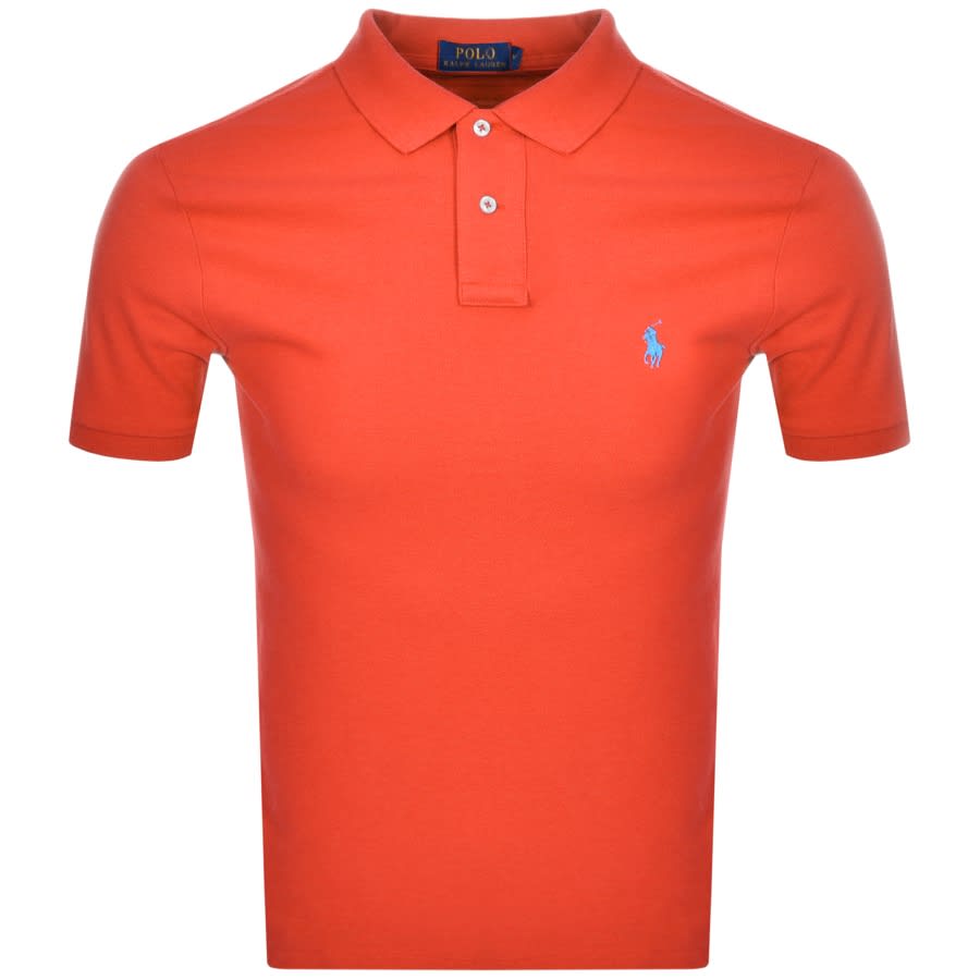 Alternative Image for ProductRalph Lauren Slim Fit Polo T Shirt Red1
